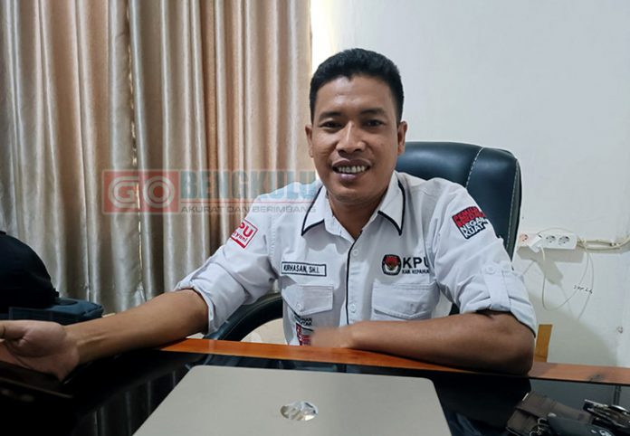 Komisioner KPU Kepahiang, Divisi Perencanaan, Data dan Informasi, Nur Hasan, SH.I.